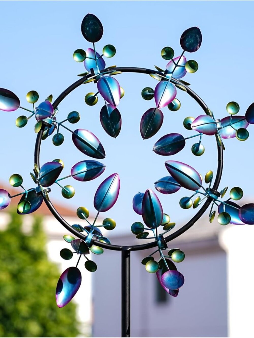 Large Wind Spinners Outdoor, Kinetic Metal Wind Spinners for Yard and Garden, Gi